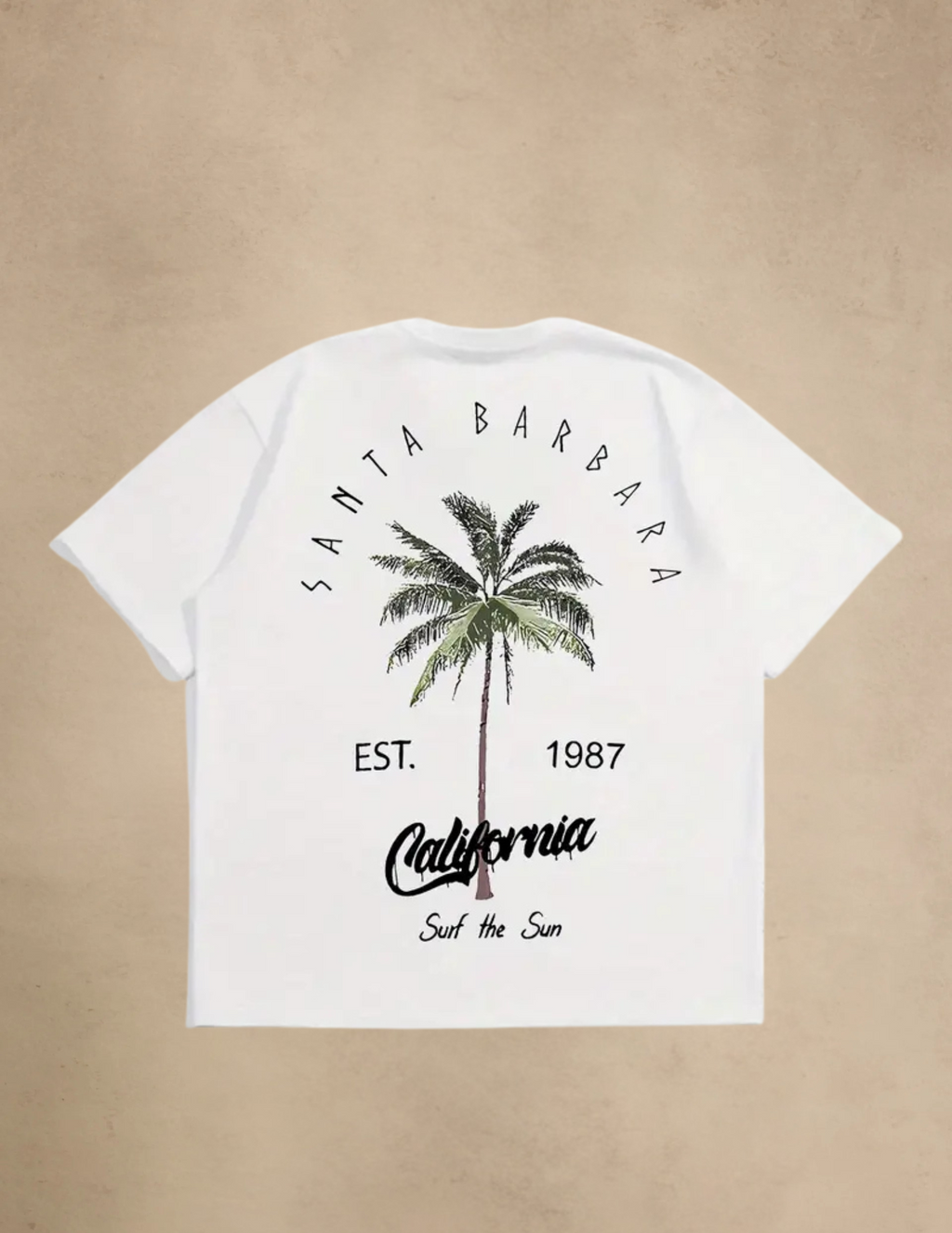 T-shirt Męski W Kalifornijskim Stylu