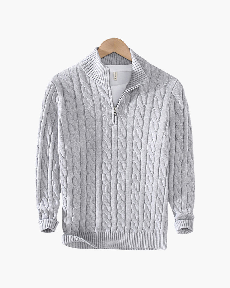 Granada — Sweter Half-Zip Bawełniany