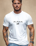 T-shirt Męski Klasyczny Z Napisem