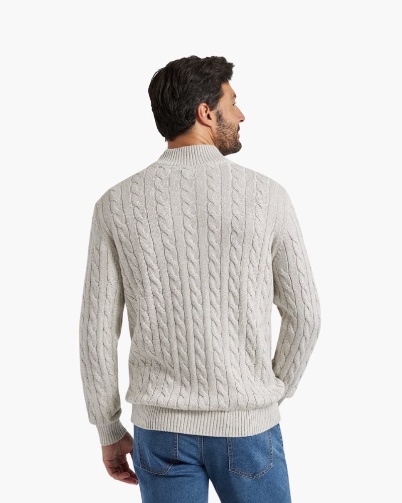 Granada — Sweter Half-Zip Bawełniany