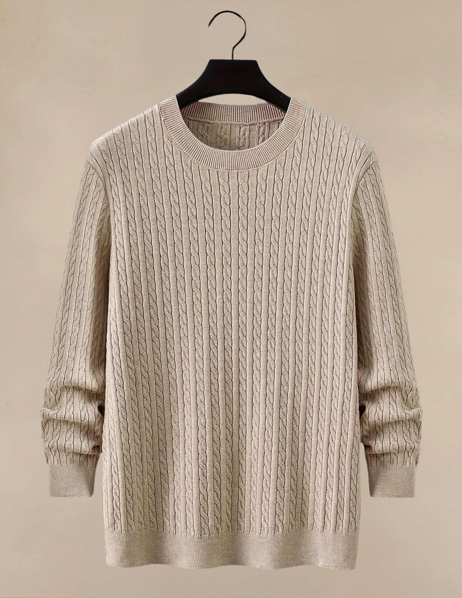 Klasyczny Sweter Męski W Warkocze