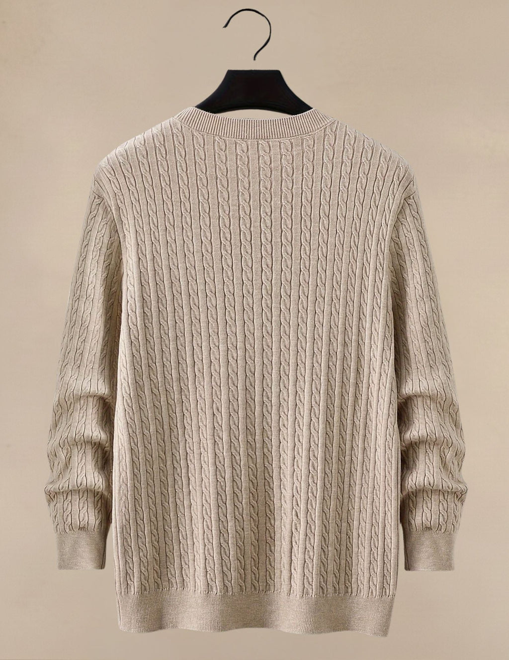 Klasyczny Sweter Męski W Warkocze