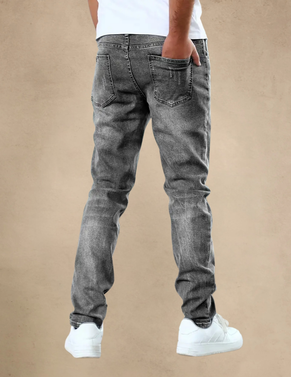 Spodnie Męskie Jeansowe Slim Fit Klasyczne