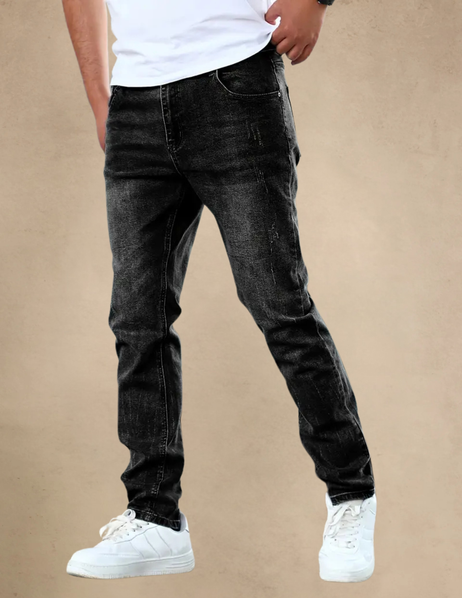 Spodnie Męskie Jeansowe Slim Fit Klasyczne