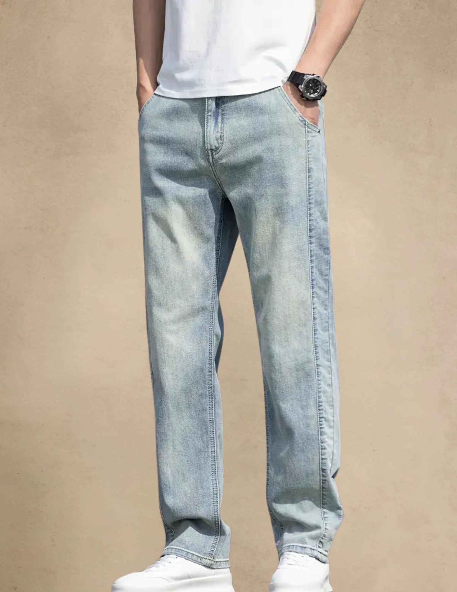 Spodnie Męskie Jeansowe Relaxed Fit