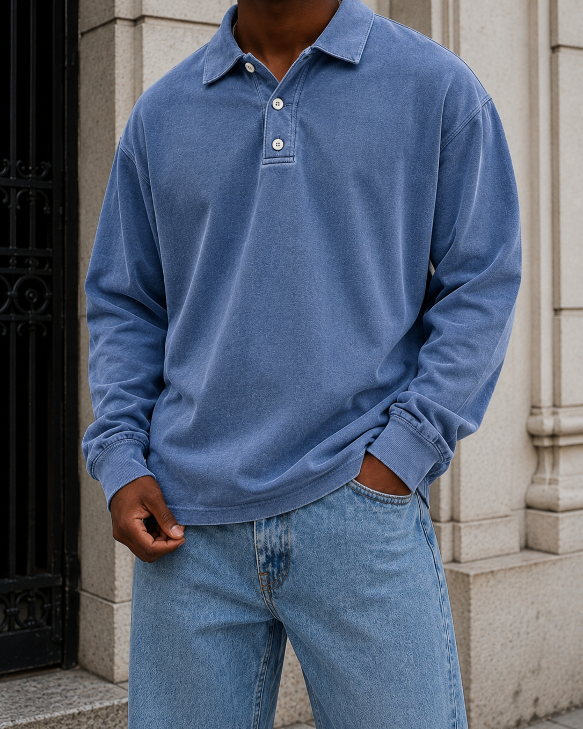 Mantova — Polo z Długim Rękawem do Warstwowania