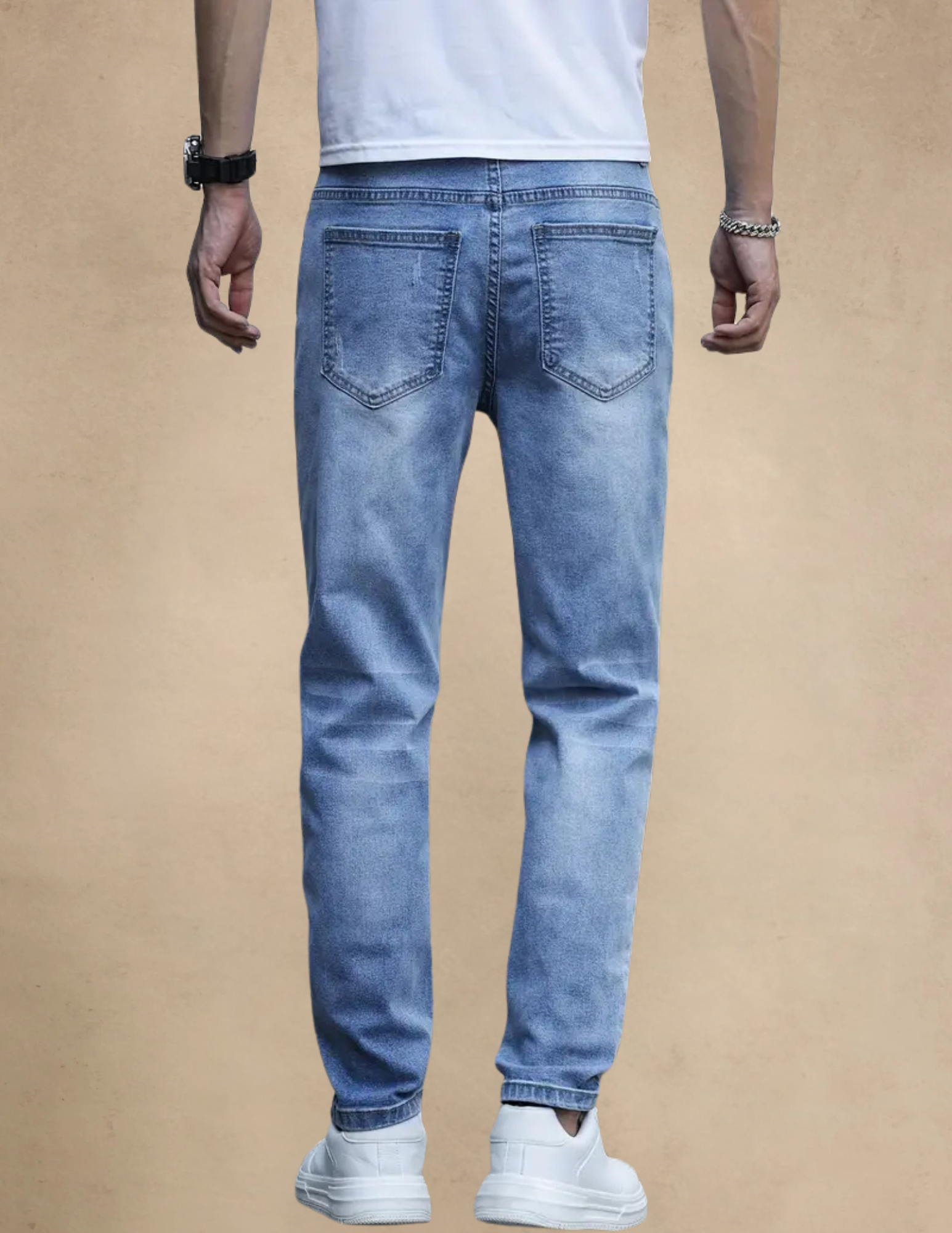 Spodnie Męskie Jeansowe Slim Fit Miejskie