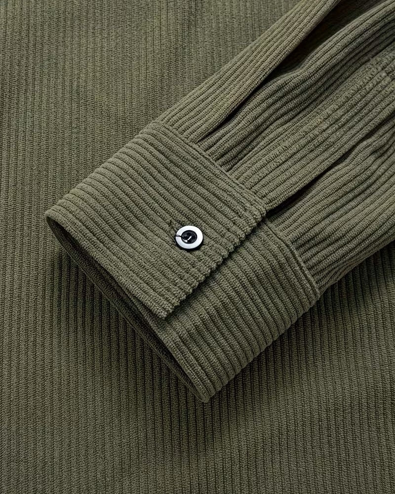 Overshirt Uomo in Velluto a Coste Manica Lunga