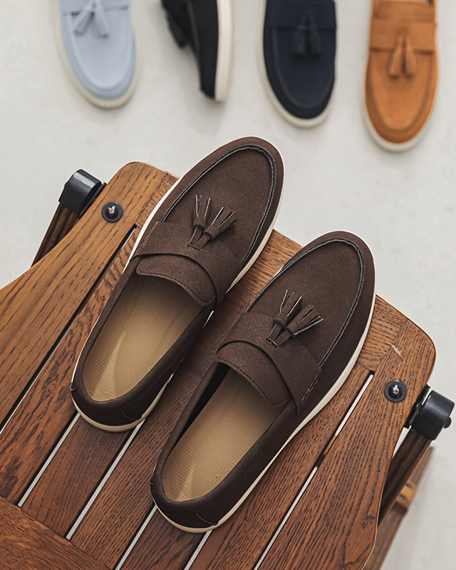 Noto — Mokasyny Slip-On Styl Brytyjski Płótno