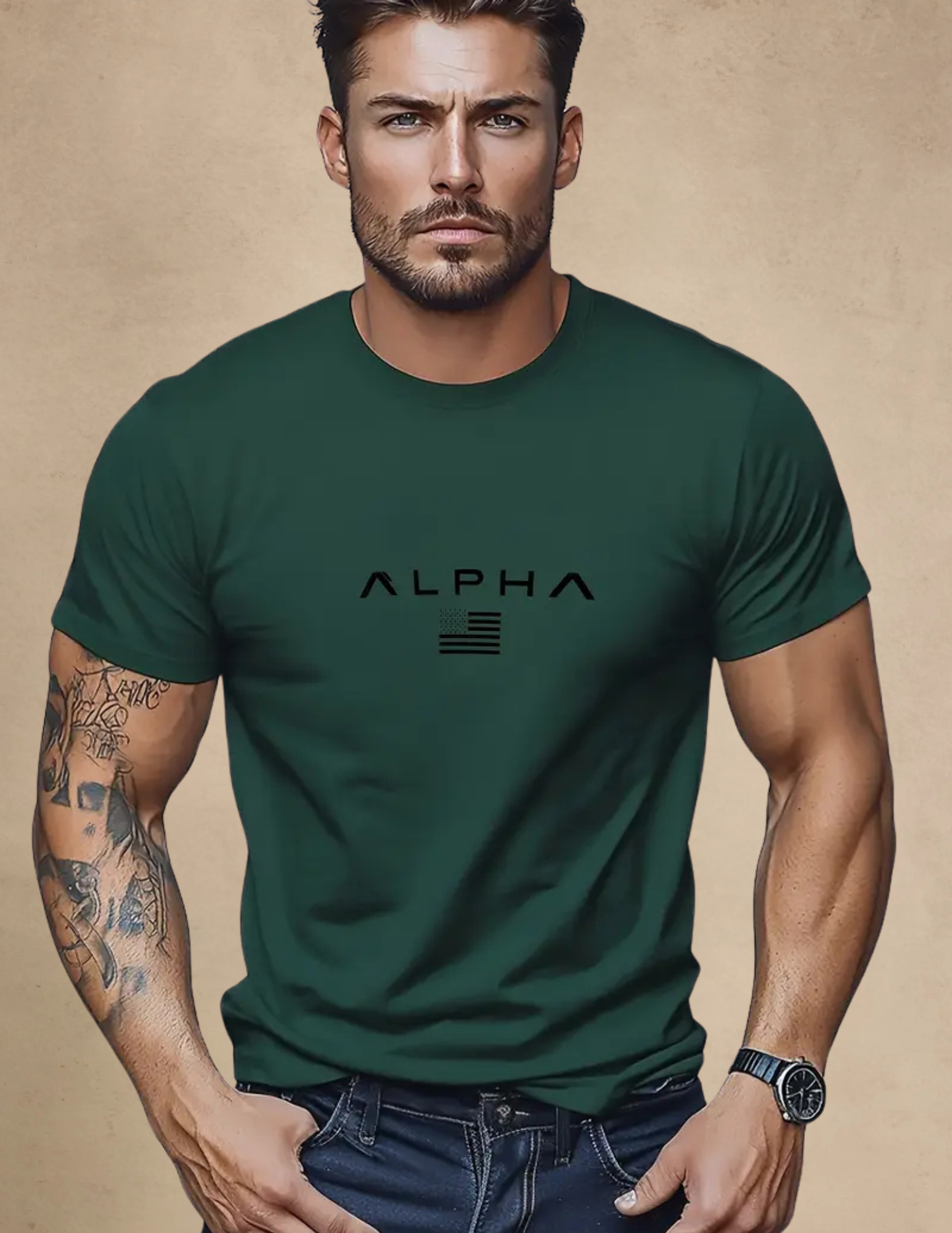 T-shirt Męski Klasyczny z Napisem – Biały, Szary, Czarny i inne