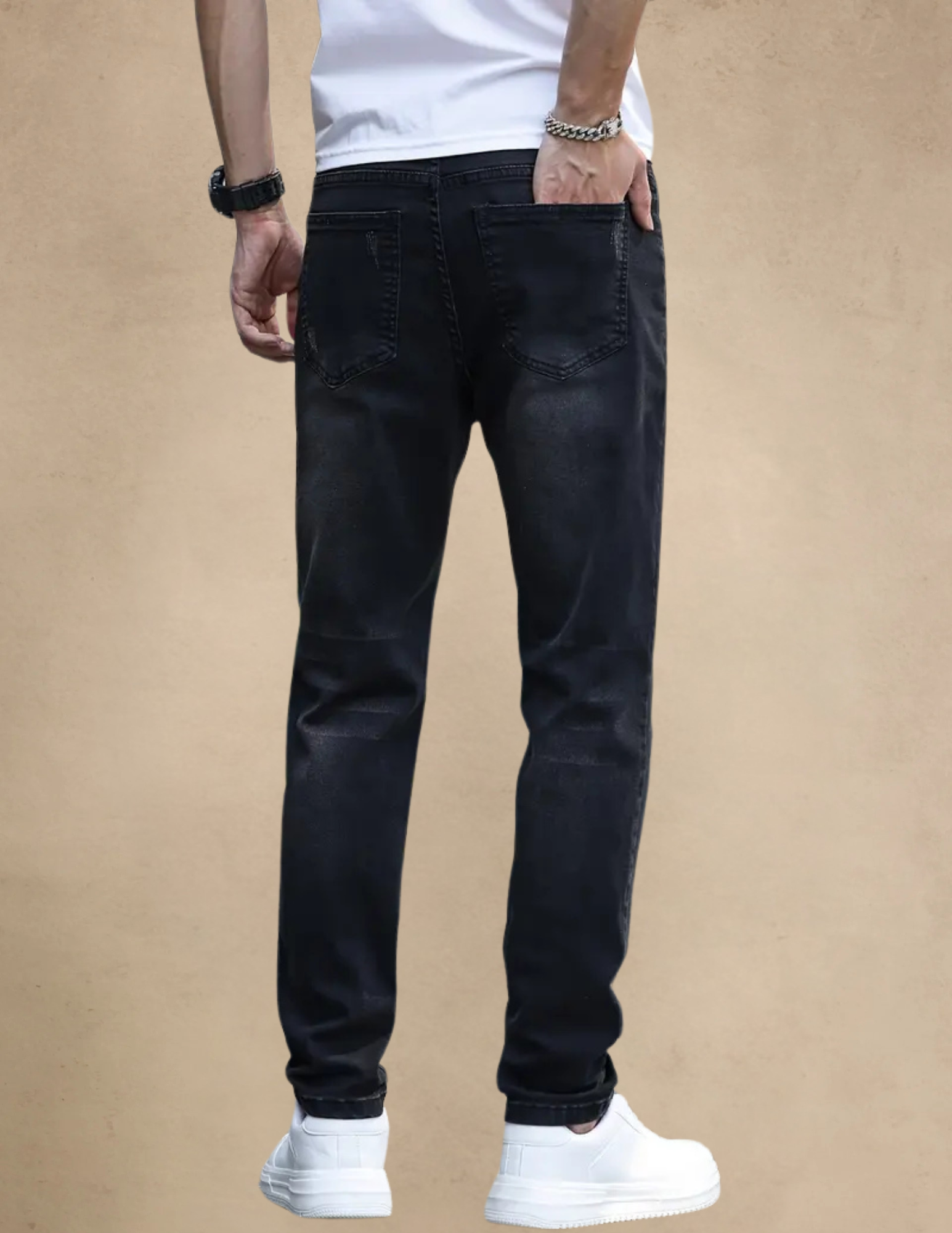 Spodnie Męskie Jeansowe Slim Fit Miejskie