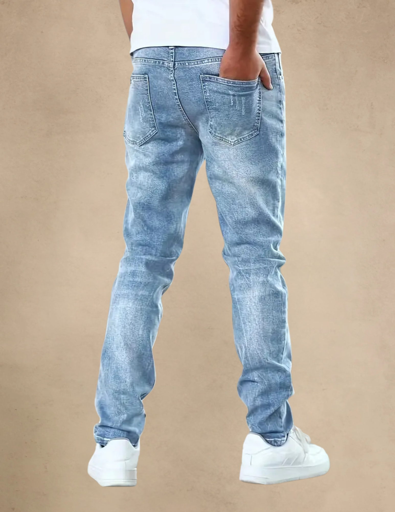 Spodnie Męskie Jeansowe Slim Fit Klasyczne