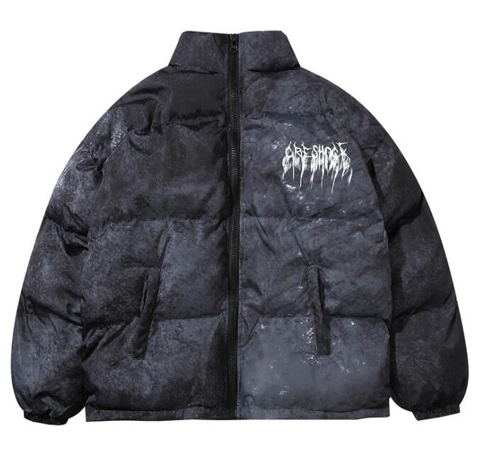Streetwearowa kurtka puchowa z nadrukiem – zdjęcie 7