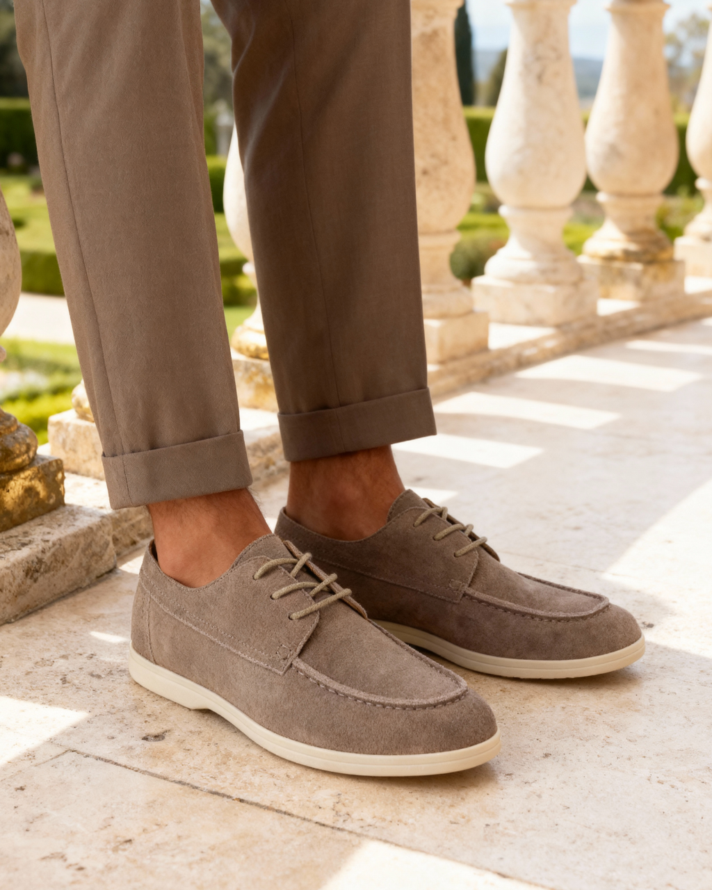 Agora — Buty Zamszowe Sznurowane Premium