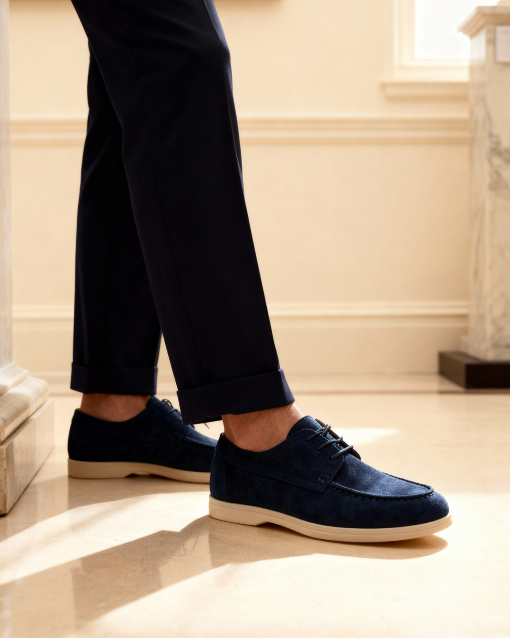 Agora — Buty Zamszowe Sznurowane Premium