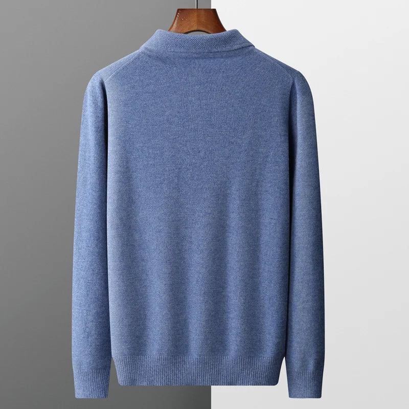 Męski sweter polo z kołnierzykiem – zdjęcie 5