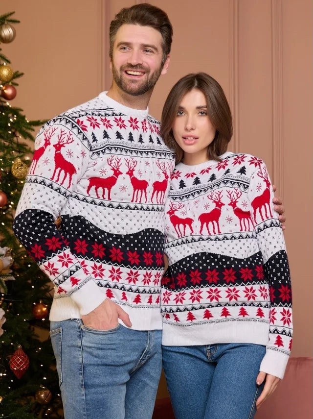 Męski sweter świąteczny z reniferami – zdjęcie 9