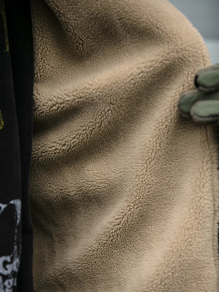 Męska kurtka bomber z podszewką sherpa – zdjęcie 4