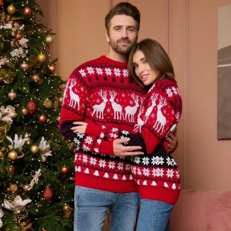 Męski sweter świąteczny z reniferami – zdjęcie 2