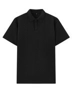 Komplet Męski Polo i Szorty Jacquard