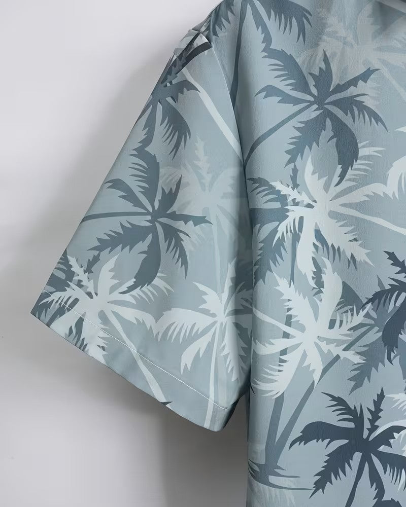 Taormina — Koszula Hawajska z Motywem Palm
