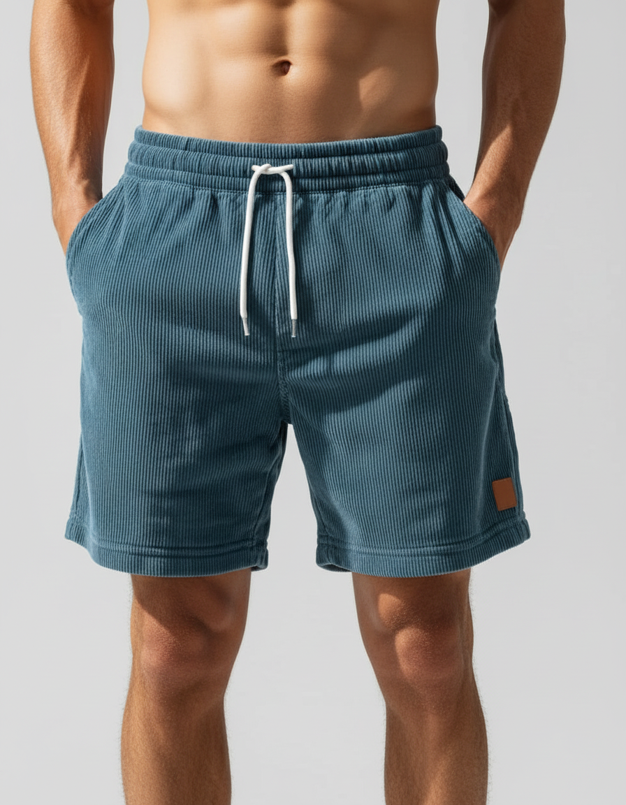 Bergamo — Szorty Jogger Sztruksowe Sportowe