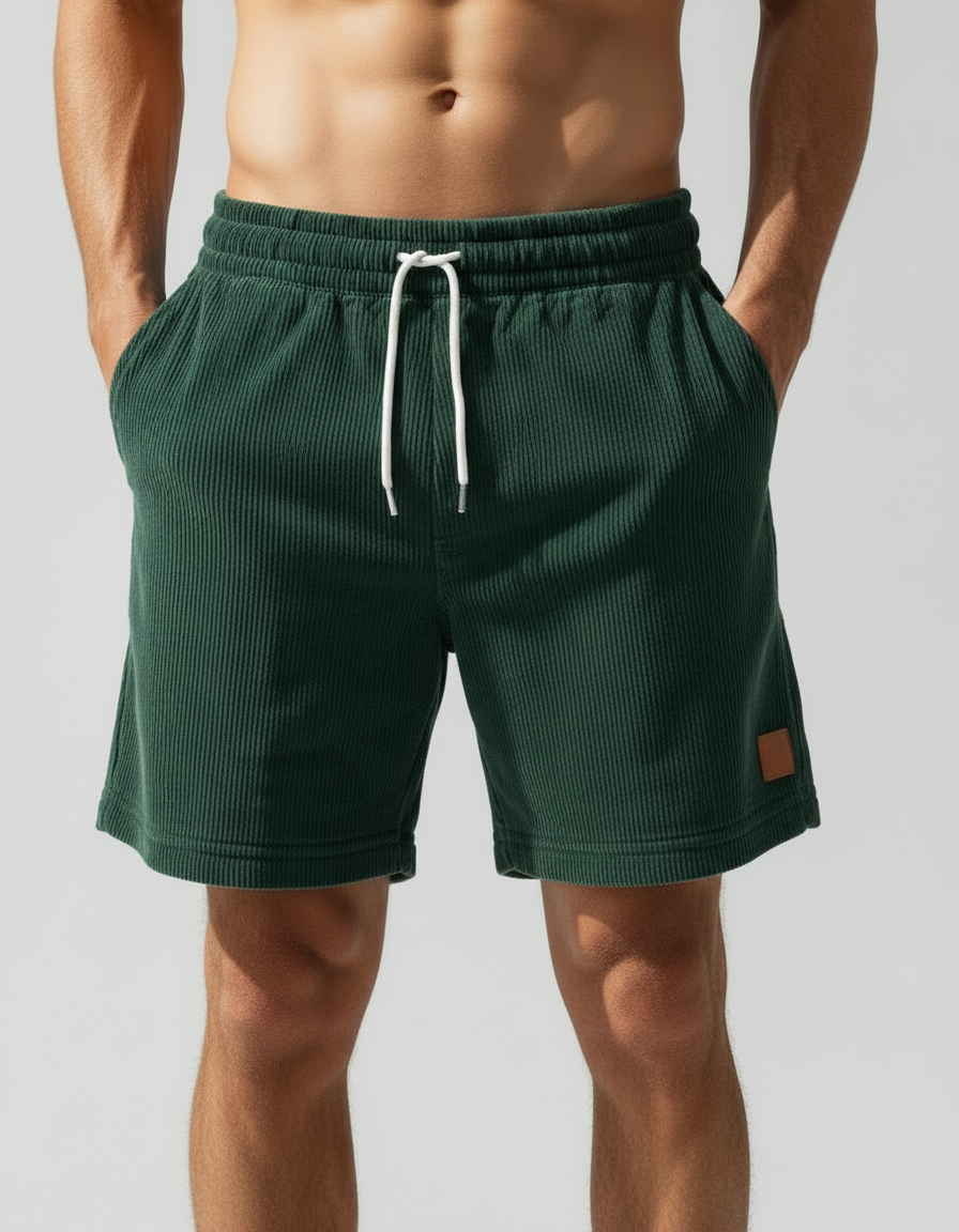 Bergamo — Szorty Jogger Sztruksowe Sportowe