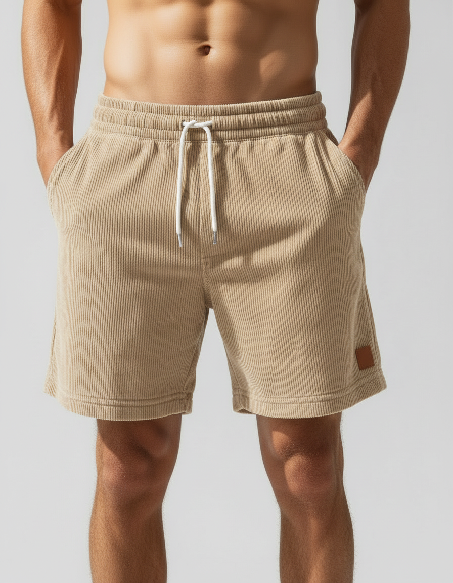 Bergamo — Szorty Jogger Sztruksowe Sportowe