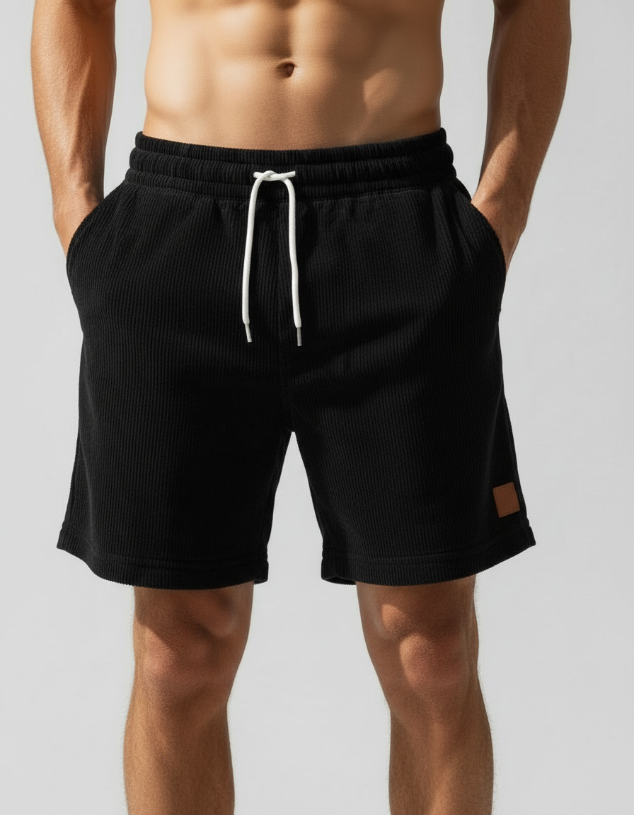 Bergamo — Szorty Jogger Sztruksowe Sportowe