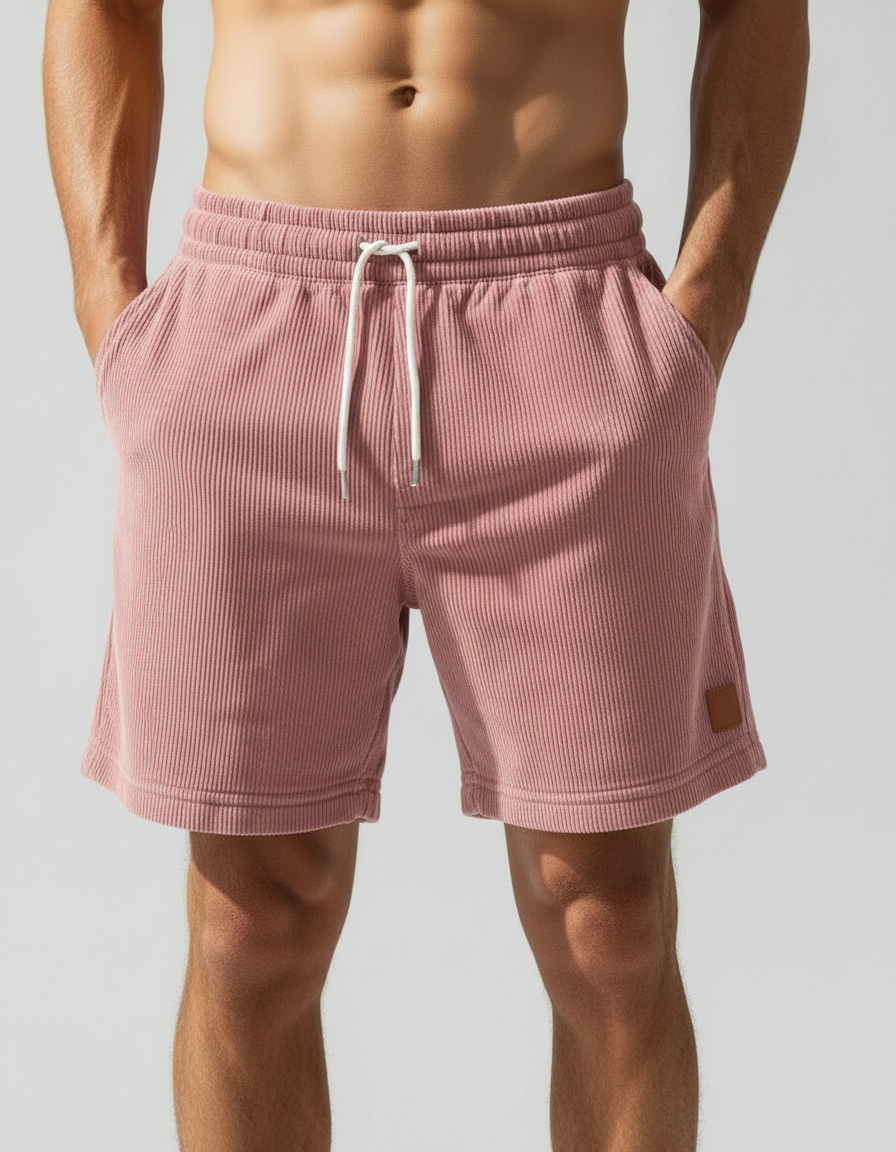 Bergamo — Szorty Jogger Sztruksowe Sportowe