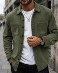 Pisa — Overshirt Sztruksowy z Długim Rękawem